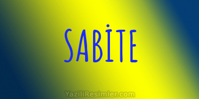 SABİTE