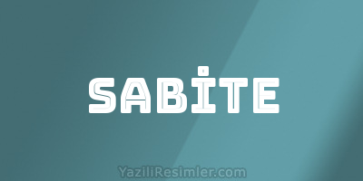 SABİTE