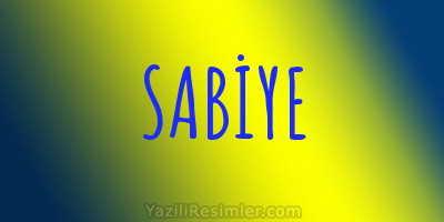 SABİYE