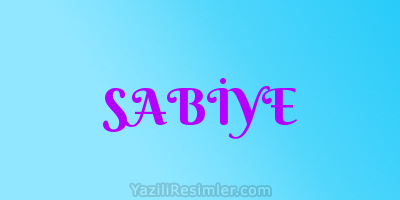 SABİYE