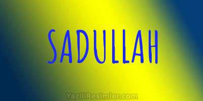 SADULLAH