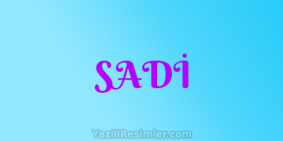 SADİ