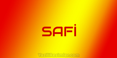 SAFİ