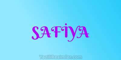 SAFİYA