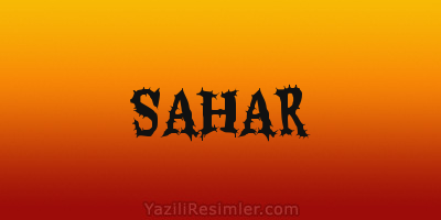 SAHAR