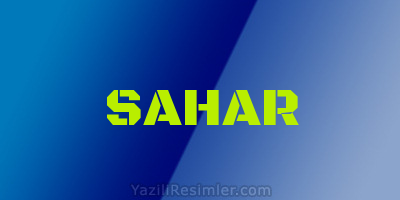 SAHAR