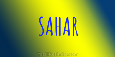 SAHAR
