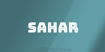 SAHAR