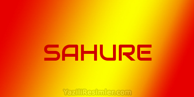 SAHURE