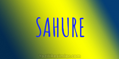 SAHURE