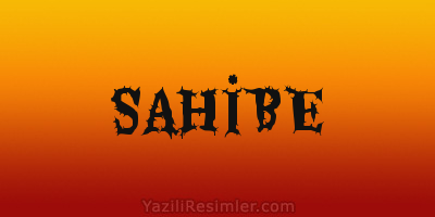 SAHİBE