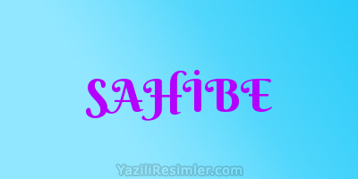 SAHİBE