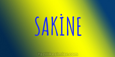 SAKİNE