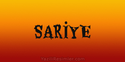 SARİYE