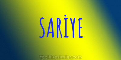 SARİYE