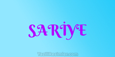 SARİYE