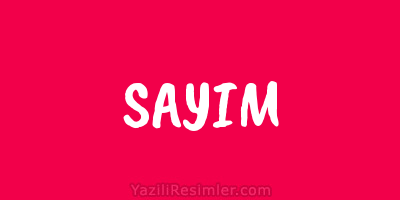 SAYIM