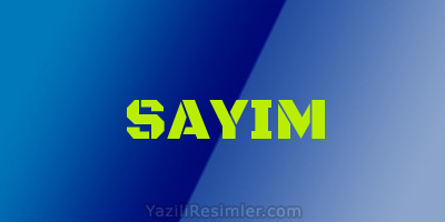 SAYIM