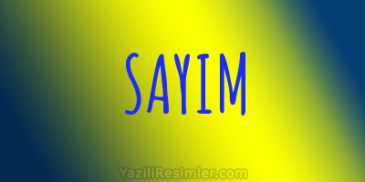 SAYIM