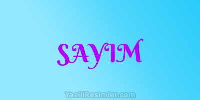 SAYIM