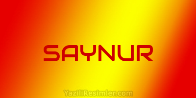 SAYNUR