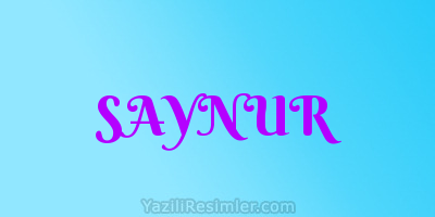 SAYNUR