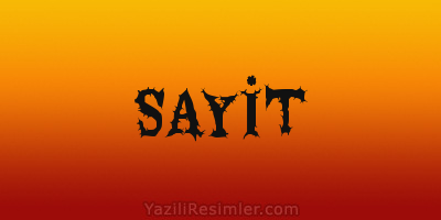 SAYİT