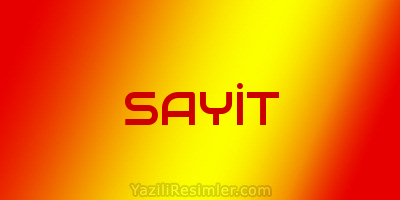 SAYİT