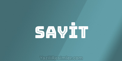 SAYİT