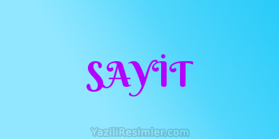 SAYİT