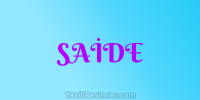 SAİDE