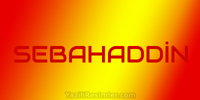 SEBAHADDİN