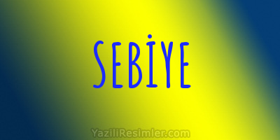 SEBİYE