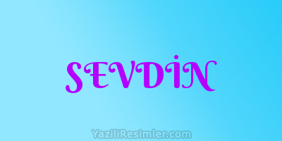 SEVDİN