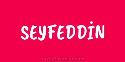 SEYFEDDİN