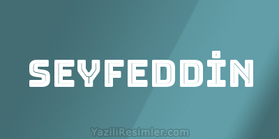 SEYFEDDİN