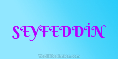 SEYFEDDİN