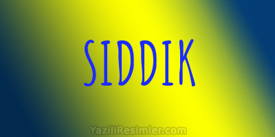 SIDDIK