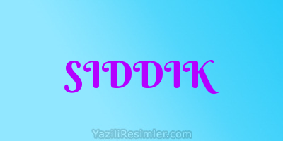 SIDDIK