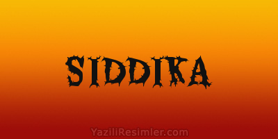 SIDDIKA