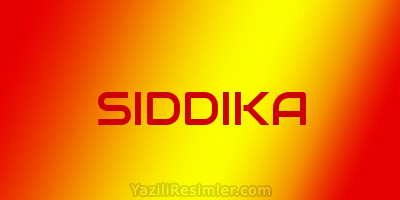 SIDDIKA