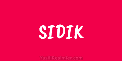 SIDIK