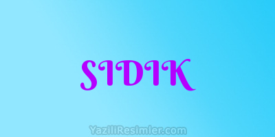 SIDIK