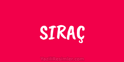 SIRAÇ