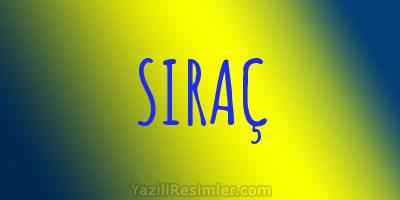 SIRAÇ