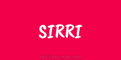 SIRRI