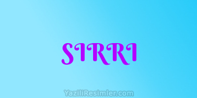 SIRRI