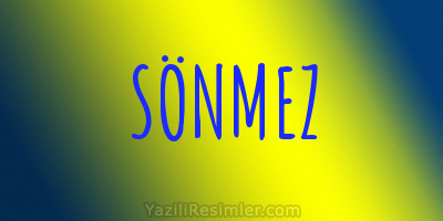 SÖNMEZ