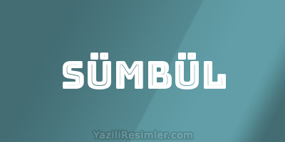 SÜMBÜL