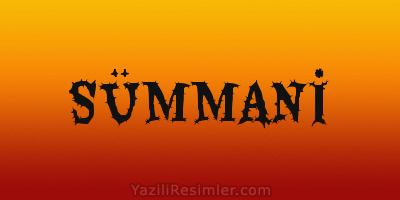 SÜMMANİ